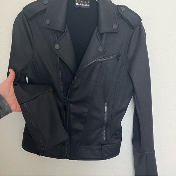 The Kooples Sport Faux Moto Jacket - Picture 3 of 10